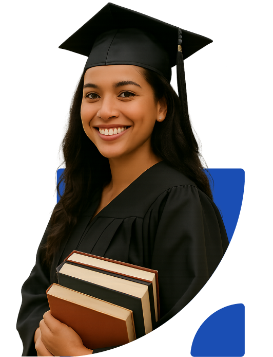 Student studying